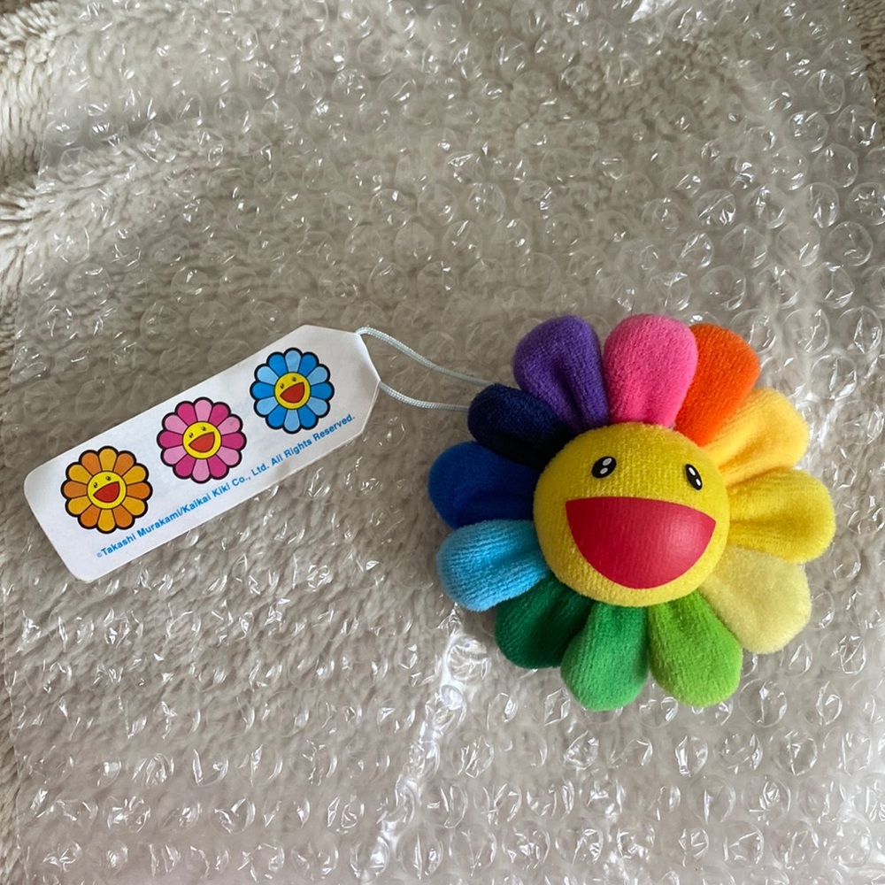 Takashi Murakami Rainbow Flower Key Chain- Collectible